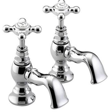 Klassieke Bristan trinity badkranen vercroomd 2 sets beschikbaar voor biedingen