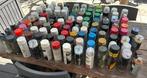 Spuitbussen nieuw en deels gebruit, Doe-het-zelf en Verbouw, Verf, Beits en Lak, Minder dan 5 liter, Ophalen of Verzenden, Overige kleuren