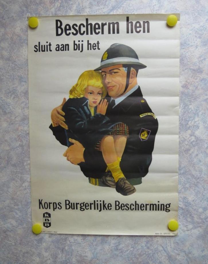 Oorlog Guerre Bescherming Kind Bevolking Bunker Gas Leger, Verzamelen, Militaria | Algemeen, Landmacht, Foto of Poster, Nederland