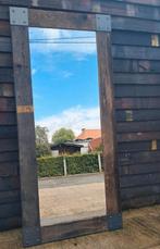 Industriële XL spiegel, Huis en Inrichting, Woonaccessoires | Spiegels, Ophalen, Zo goed als nieuw, Rechthoekig