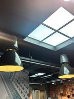 2 grote industriele lampen, Huis en Inrichting, Lampen | Hanglampen, Ophalen, 50 tot 75 cm