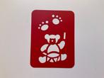 stencil - sjabloon - embossing - nr 3 beer, Hobby en Vrije tijd, Kaarten | Zelf maken, Ophalen, Zo goed als nieuw, Dieren, Pons of Mal