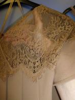 Scee by Twin-Set cognacbruin top jurk met kant M-L 28138, Kleding | Dames, Maat 38/40 (M), Bruin, Ophalen of Verzenden, Zo goed als nieuw