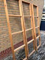 3 staanders voor legplanken., Doe-het-zelf en Verbouw, Hout en Planken, Ophalen, Gebruikt, 50 mm of meer, Minder dan 200 cm