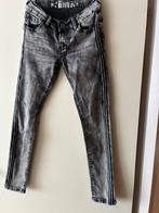 Grijze jeans met glitterbies van Retour maat 12, Kinderen en Baby's, Kinderkleding | Maat 152, Broek, Meisje, Ophalen of Verzenden