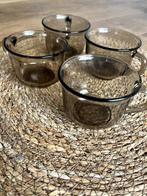 Vintage retro glazen kopjes, Nieuw, Ophalen of Verzenden, Glas, Overige stijlen