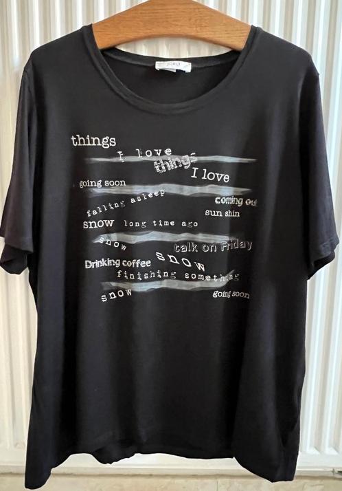 Jorli zwart shirt maat 50, Kleding | Dames, Grote Maten, Zo goed als nieuw, Shirt of Top, Zwart, Ophalen of Verzenden