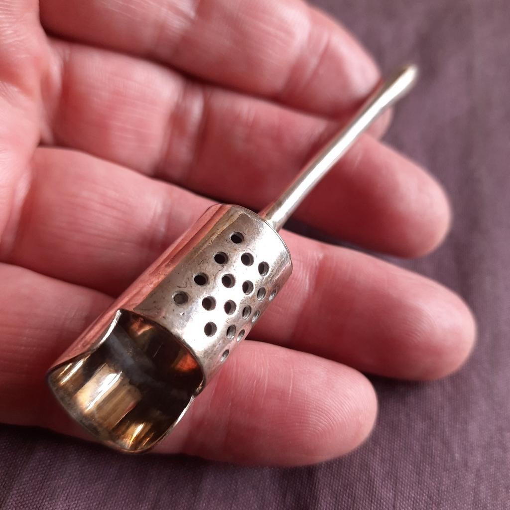 Verzilverde Strooilepel voor Poedersuiker, Verzenden, Zilver