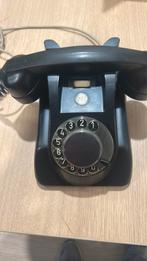 Zwarte bakeliet telefoon, Telecommunicatie, Vaste telefoons | Niet Draadloos, Ophalen of Verzenden, Gebruikt, Met draaischijf