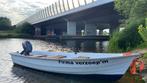 Mooie polyester boot vaarklaar, trailer, motor en tank, Watersport en Boten, Sloepen, Gebruikt, Ophalen of Verzenden, Buitenboordmotor