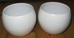 2 Nieuwe bolvormige bloempotten voor binnen. Cadeau ?, Tuin en Terras, Bloempotten, Rond, Ophalen of Verzenden, Aardewerk, Binnen