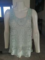 Mintgroene kanten top - Maat S, Ophalen of Verzenden, Zo goed als nieuw, Groen, Maat 36 (S)