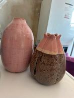 Twee vaasjes, Ophalen, Zo goed als nieuw, Glas, Minder dan 50 cm