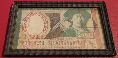 grappig namaak 2000 gulden biljet 70s provo beweging fake, Postzegels en Munten, Bankbiljetten | Nederland, Los biljet, Ophalen of Verzenden