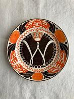 🧡ZEER FRAAI Petrus Regout bordje Wilhelmina Oranje koningin, Ophalen of Verzenden