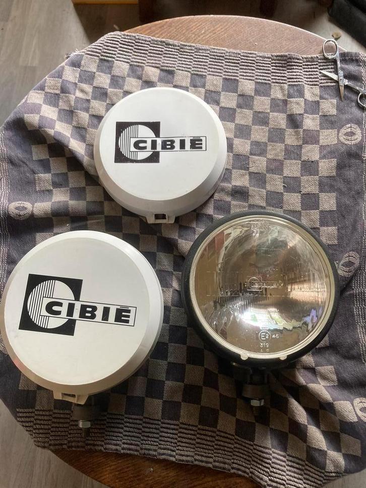 Oldtimer 2 oscar Cibie verstralers met covers diameter 18 cm, Auto-onderdelen, Verlichting, Gebruikt, Ophalen of Verzenden