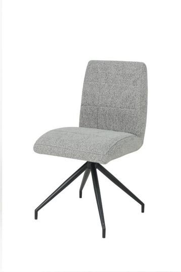 Eetkamerstoel Guus in een grijze bouclé stof beschikbaar voor biedingen