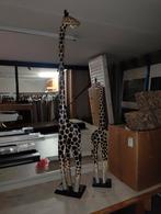Houten Giraffe Beelden Set, Ophalen of Verzenden