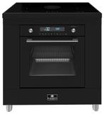 Elementi di Cucina downdraft inductie fornuis 90cm, Zwart, Nieuw, Minder dan 100 cm, 50 tot 75 cm