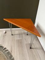 Vintage Deens design bijzettafeltje hairpin, Huis en Inrichting, Tafels | Bijzettafels, Ophalen, Minder dan 45 cm, Gebruikt, 55 tot 75 cm