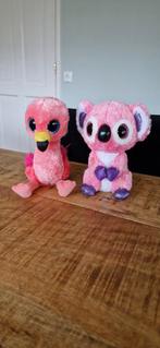 TY Koala en Flamingo 15 cm hoog, Kinderen en Baby's, Speelgoed | Knuffels en Pluche, Ophalen of Verzenden, Zo goed als nieuw, Overige typen