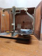 Vintage Engelse Reisset Weegschaal met Houten Kist, Ophalen of Verzenden