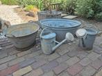 Veel zink gieters tijl tuin brocante landelijk, Ophalen, Minder dan 30 cm, Minder dan 60 cm, Rond