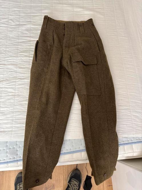 Vintage K.L. Wollen Broek 1960 hollandse Nederlands militair, Antiek en Kunst, Antiek | Kleding en Accessoires, Heren, Ophalen of Verzenden