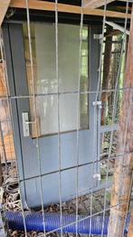 Deur met kozijn, Doe-het-zelf en Verbouw, Kozijnen en Schuifpuien, Kunststof, Gebruikt, Deurkozijn, 225 cm of meer