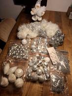 Zilver kerstboom decoratie set, Huis en Inrichting, Ophalen of Verzenden, Gebruikt