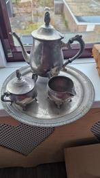 Zilveren Theeset met Dienblad, Antiek en Kunst, Ophalen