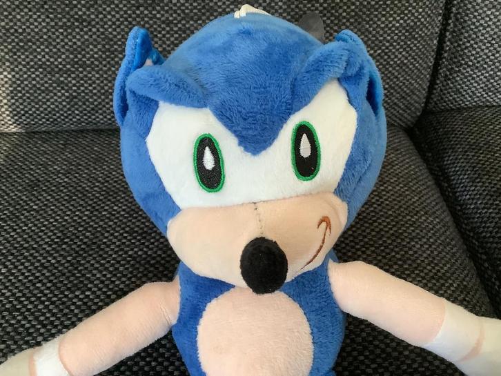 Mooie pluche sonic the hedgehog knuffel ca 30 cm, Kinderen en Baby's, Speelgoed | Knuffels en Pluche, Zo goed als nieuw, Overige typen
