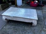 In prijs verlaagd Opiumtafel whitewash (teak), Huis en Inrichting, Tafels | Salontafels, Ophalen, Gebruikt, 50 tot 100 cm, Teakhout
