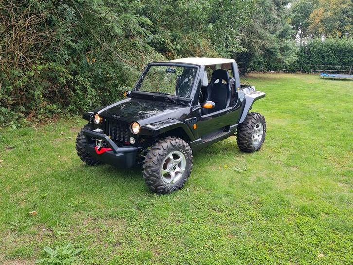 Side by side mini Jeep cj2  Straatlegaal  800cc 3 cilinder, Motoren, Quads en Trikes, meer dan 35 kW, 3 cilinders, Ophalen of Verzenden