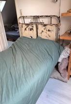 Antiek Gietijzeren Ledikant ca. 1900 - 1.90 x 1.20 m, Gebruikt, Overige kleuren, 190 cm of minder, Twijfelaar