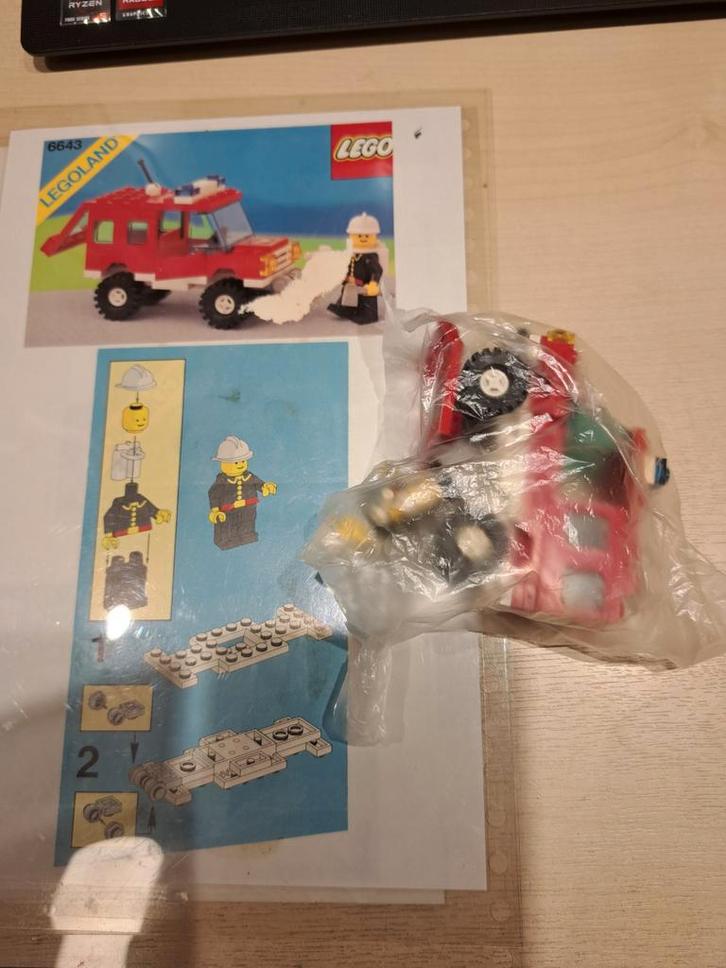 LEGO 6643 Brandweerauto - Vintage Legoland!, Kinderen en Baby's, Speelgoed | Duplo en Lego, Gebruikt, Lego, Complete set, Ophalen of Verzenden