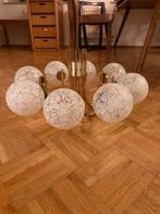 vintage kroonluchter hanglamp sputnik mid-century, Ophalen, Zo goed als nieuw, Glas, Mid-century