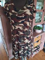 Norah jurk shirt 46 camouflage, Kleding | Dames, Jurken, Maat 46/48 (XL) of groter, Ophalen of Verzenden, Zo goed als nieuw, Onder de knie