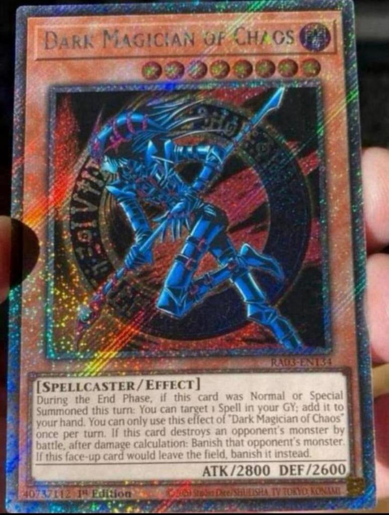 Yu-Gi-Oh! Dark Magician of Chaos RA03 1st Edition !, Hobby en Vrije tijd, Verzamelkaartspellen | Yu-gi-Oh!, Verzenden, Zo goed als nieuw