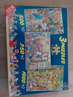 Spuzzles Jan van Haasteren Puzzel - 3 in 1, Hobby en Vrije tijd, Denksport en Puzzels, Ophalen of Verzenden, 500 t/m 1500 stukjes