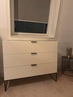 Ladekastje wit met zwart, Huis en Inrichting, Kasten | Ladekasten, Ophalen, Overige materialen, Gebruikt, 100 tot 150 cm