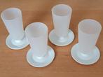 4 Sorbetbekers, Huis en Inrichting, Ophalen of Verzenden, Zo goed als nieuw, Wit, Overige typen