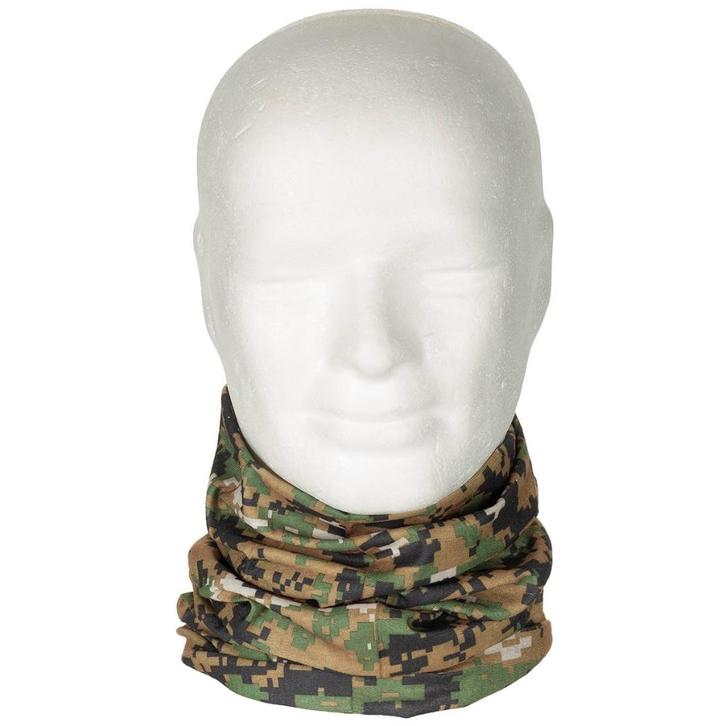 MFH - Multifunctionele Nekwarmer - Digital Woodland Camo, Verzamelen, Militaria | Algemeen, Landmacht, Kleding of Schoenen, Nederland