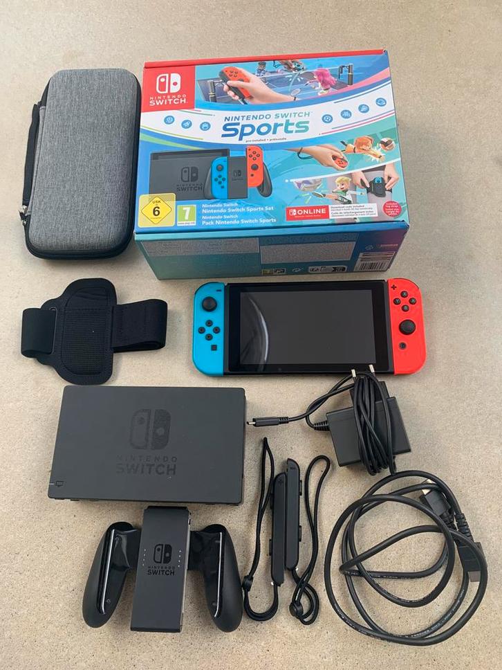 Nintendo Switch zwart (compleet), Spelcomputers en Games, Spelcomputers | Nintendo Switch, Zo goed als nieuw, Switch Original