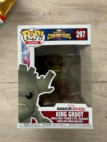 Funko Pop King Groot #297 - Marvel Contest of Champions beschikbaar voor biedingen