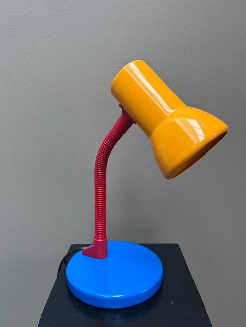 Vintage lamp in Rietveld kleuren, Huis en Inrichting, Lampen | Tafellampen, Zo goed als nieuw, Minder dan 50 cm, Ophalen of Verzenden