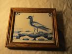 antiek wand tegeltje met vogel, Antiek en Kunst, Antiek | Wandborden en Tegels, Verzenden