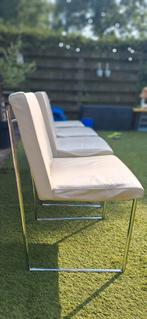Harvink Point leren eetkamerstoelen 4 stuks, Ophalen, Gebruikt, Overige kleuren, Leer