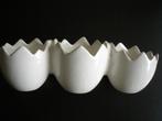 Witte eier vazen (7734-36) € 3,00, Wit, Aardewerk of Porselein, Ophalen of Verzenden, Zo goed als nieuw