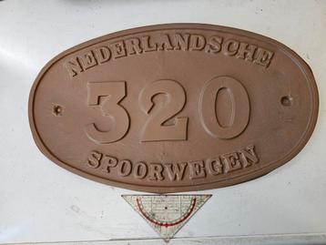 NS SPOORWEGEN locomotief plaat kunststof  beschikbaar voor biedingen